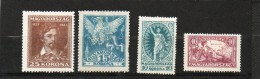 HONGRIE    4 Timbres         1924  Régence      Y&T:319 à 322      (neufs Avec Charnière) - Unused Stamps