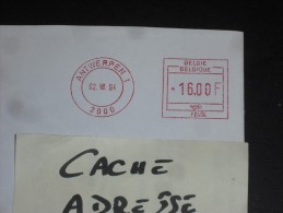 LETTRE BELGIQUE AVEC EMA ANVERS 1 ANTWERPEN 1 - - 1980-99