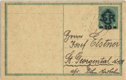 8734. Entero Postal CSR 10, OBERGENTAL (Checoslovaquia) 1919 - Ansichtskarten