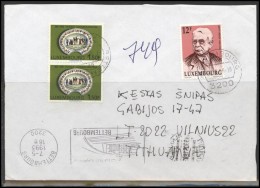 LUXEMBOURG Postal History Brief Envelope LU 001 Personalities Chinaware Railway - Brieven En Documenten