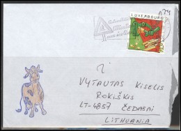 LUXEMBOURG Postal History Brief Envelope LU 010 Traffic Safety - Lettres & Documents