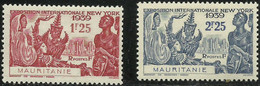 MAURITANIA..1939..Michel # 103-104...MLH. - Ongebruikt