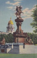 Vista Of The Pioneer Monument With The Dome Of The State Capitol In Background Civic Center Denver Colorado - Denver