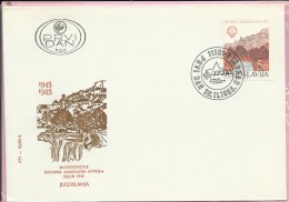 40th Anniversary Of 2nd Session Of AVNOJ - Jajce,  Beograd, 28.11.1983., Yugoslavia, FDC PTT-23/83 A - FDC