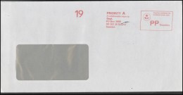 SWEDEN Postal History Brief Envelope Air Mail SE 026 Meter Mark Franking Machine - Lettres & Documents