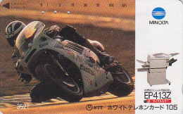 Télécarte Japon / 7-11 - 3521 - MOTO SUZUKI Pub Photo Minolta - MOTOR BIKE Japan Phonecard - MOTORRAD / 105 U - Motos