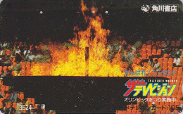 Télécarte Japon / 7-11 - 3524 - Sport FLAMME OLYMPIQUE - OLYMPIC FLAME Japan Phonecard / 105 U - Jeux Olympiques