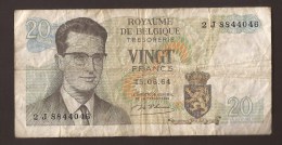 België Belgique Belgium 15 06 1964 20 Francs Atomium Baudouin. 2 J 8844046 - 20 Francs