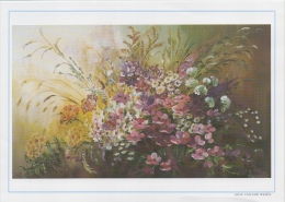 PGR-40-G : Lieve VANDERWEEËN : ## Cosmos ## :  ART,PAINTING,FLORA,BLOEME N,FLEURS,FLOWERS, - Postogram