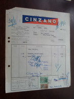 CINZANO Bruxelles 1953 / Tax Zegels ( Zie Foto Voor Details )! - Alimentos