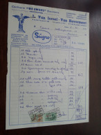 L. Van IERSEL - Van Havermaet Te St. NIKLAAS-WAAS 1963 / Tax Zegels ( Zie Foto Voor Details )! - Alimentare