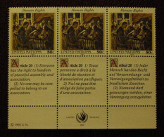 Y1 Nations Unies (New York)  : La Déclaration Universelle De Droits De L'Homme (IV) - Unused Stamps