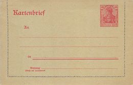 K21 Deutschland Deutsches Reich Kartenbrief - Enveloppes