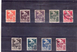 1929  AIGLE Et ARMOIRES    MI No  1/9 Et Yv No 1/9 - Oficiales