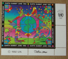Y1 Nations Unies (New York)  : Sommet Planète Terre - Juin 1992 - Ongebruikt