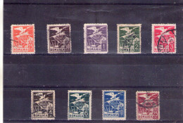 1929  AIGLE Et ARMOIRES    MI No  1/9 Et Yv No 1/9 - Dienstmarken