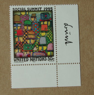 Y1 Nations Unies (New York)  : Sommet Social 1995 - Unused Stamps