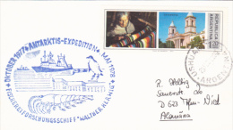 ARGENTINIAN ANTARCTIC EXPEDITION, SHIP, PENGUIN, LOBSTER SPECIAL POSTMARK, WOMAN WEAVING, STAMPS ON COVER, 1979, ARGENTI - Antarctische Expedities