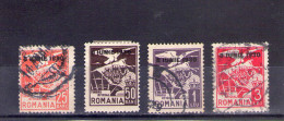 1930 -  AIGLE Et ARMOIRES   YV No  21/24 Et Mi No =  21/24 FULL  Avec  8 IUNIE 1930 SANS FIL - Dienstzegels