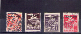 1930 -  AIGLE Et ARMOIRES   YV No  21/24 Et Mi No =  21/24 FULL  Avec  8 IUNIE 1930 SANS FIL - Service