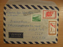 Hungary Cover   Légiposta Par Avion Sent To Russia Moscow  1960  S59.14 - Lettres & Documents