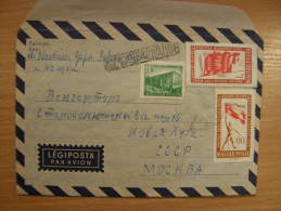Hungary Cover   Légiposta Par Avion Sent To Russia Moscow  1960  S59.14 - Briefe U. Dokumente