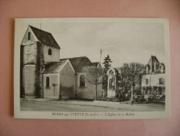 CP BURES SUR YVETTE  L EGLISE ET LA MAIRIE - Bures Sur Yvette