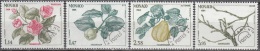 Monaco 1984 Yvert Préo 82 - 85 Neuf ** Cote (2015) 6.25 Euro Cognassier Dans Les Quatre Saisons - Preobliterati