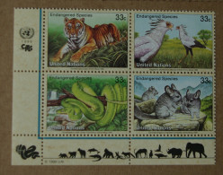 Y1 Nations Unies (New York)  : Protection De La Nature - Espèces Animales Menacées D'extinction (VII) - Unused Stamps