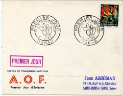 @+ Belle Enveloppe Premier Jour DAKAR - AOF - Fleur 1958 - Brieven En Documenten
