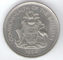 BAHAMAS 25 CENTS 1998 - Bahamas