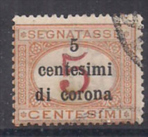 TRENTO E TRIESTE 1919     SEGNATASSE    SASS. 1   USATO    VF - Trente & Trieste