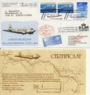 KLM Herdenkingsvlucht DC-2 "Uiver" Londen-Melbourne (18 December 1983) - Covers & Documents