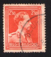 Belgique 1951 Oblitéré Rond Used Stamp King Roi Léopold III 2,50 F Rouge - Autres & Non Classés