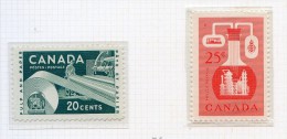 Canada  **    N° 289/290 - Ressources économiques  . - Unused Stamps
