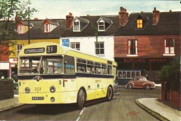 Sheffield Corporation Leyland Royal Tiger Arrives At Forbes Road - 1954   -  Art Postcard By Transport Artist G.S.Cooper - Sheffield