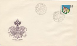 Czechoslovakia / First Day Cover (1973/13 A), Mikulov (2) - Theme: Mikulov - Coat Of Arms (castle, C.o.a. Dietrichsteins - Autres & Non Classés