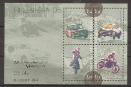 Finland Sport Car Race Motobike MNH - Nuevos