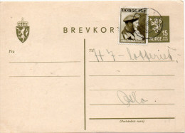 NORVEGE ENTIER POSTAL 1946 - Entiers Postaux