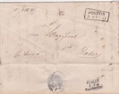 Pologne, Lettre De SZCZECIN ( STETTIN), Par Berlin  (p12) - ...-1860 Préphilatélie