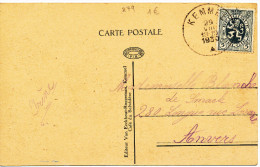 1930 Zichtkaart "Kemmel Zicht Van Den Berg" Met PZ279 Van Kemmel Naar Anvers Vertrekstempel Zie Scan(s) - 1929-1937 Heraldieke Leeuw