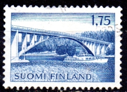 FINLAND 1963 Parainen Bridge - 1m.75 - Blue  FU - Gebruikt