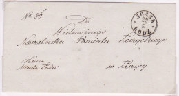 Pologne, Lettre De LODZ( CACHET NOIR BILINGUE RUSSE/POLONAIS),  (p17) - ...-1860 Vorphilatelie