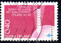 FINLAND 1967 50th Anniv Of Independence - 40p Ear Of Wheat FU - Used Stamps