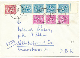 1969 Brief  Met PZ851+855(strip3)+1368(st Rip4) Van Ekeren Naar Kelkheim(DBR)  Vertrekstempel Zie Scan(s) - 1951-1975 Lion Héraldique