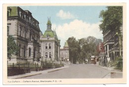 CPA Colorisée Canada Sherbrooke Dufferin Avenue édit PECO écrite Non Timbrée Ni Datée - Sherbrooke