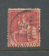 1860 TRINIDAD & TOBAGO 1P. BROWN ROSE MICHEL: 11C USED - Trinidad & Tobago (...-1961)
