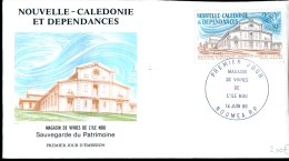 FDC Nouvelle Calédonie : Magasin De Vivres De L'Ile De Nou - Nouméa 14 Juin 1986 - FDC