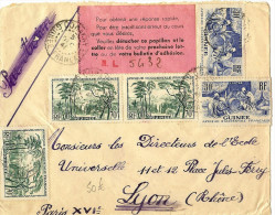 LBL25 - GUINEE LETTRE AVION CONAKRY / LYON 5/12/1941 - Cartas & Documentos