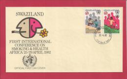 SWAZILAND, 1982,  Mint FDC , Smoking & Health,   Nr(s) 396-397,  F 3488 - Swaziland (1968-...)